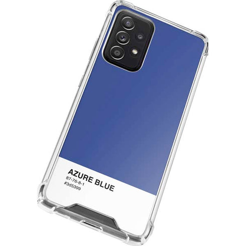Azure Blue Galaxy A72 5G Clear Case